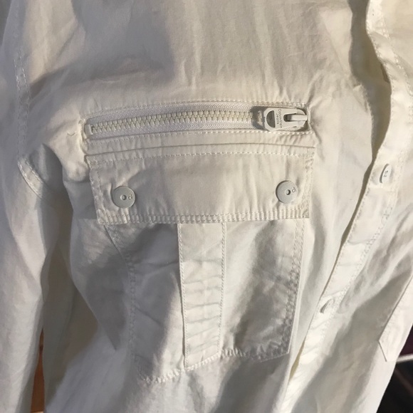 Calvin Klein two pocket long sleeve White Shirt. - Picture 12 of 14